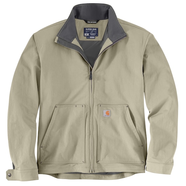 Carhartt Men's OJ5534 M Supr Dux RlxdFt LW Jkt L TLL Non-Insulated Relaxed Greige OJ5534-M / 105534-E00LTLL - main